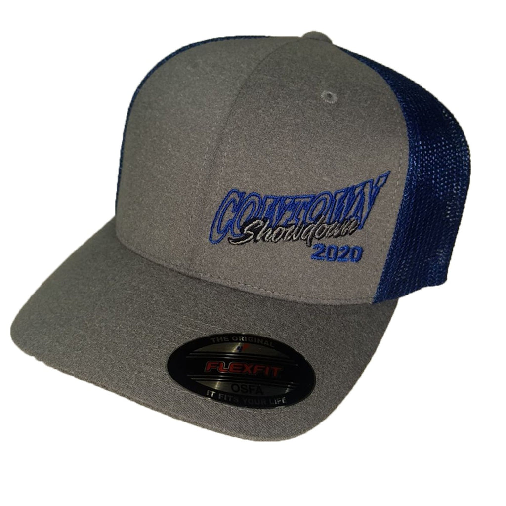 Cowtown Showdown 2020 Grey with Assorted color mesh back OSFA Embroidered Hat