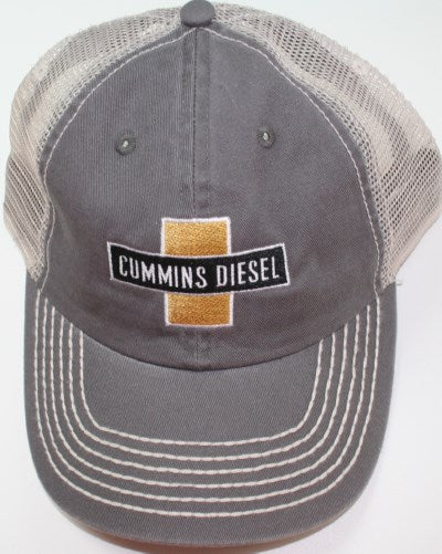 Cummins cross logo summer ball cap hat mesh back trucker