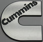 Cummins Emblem badge decal plain diesel semi