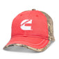 Cummins Hat Realtree Xtra® Pigment-Dyed Trucker Cap Red Camo New