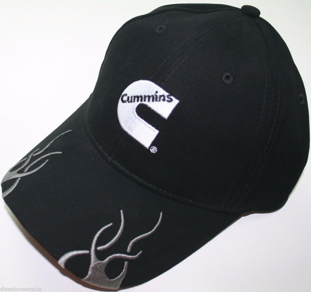 Cummins Center Hat - Classic Embroidered Flames Cap