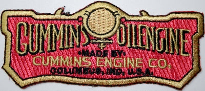 Cummins oil engine hat ball cap patch iron on logo
