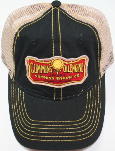 Cummins oil engine summer trucker hat mesh back ball cap