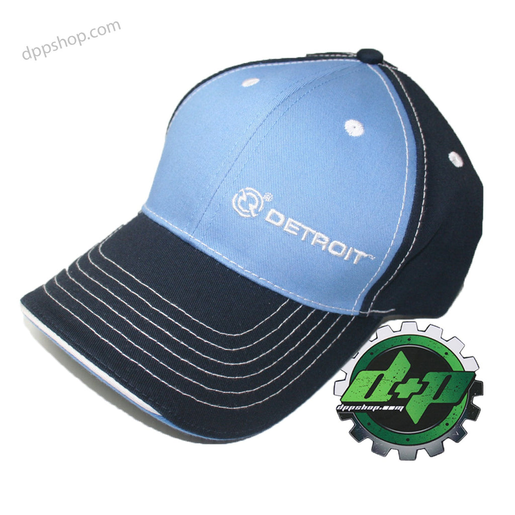 Detroit 2 tone blue trucker hat ball cap