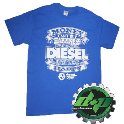 Diesel Power Blue "Money Cant Buy Happiness" T Shirt