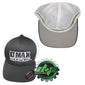 Dmax™ centered duramax fitted black white mesh hat