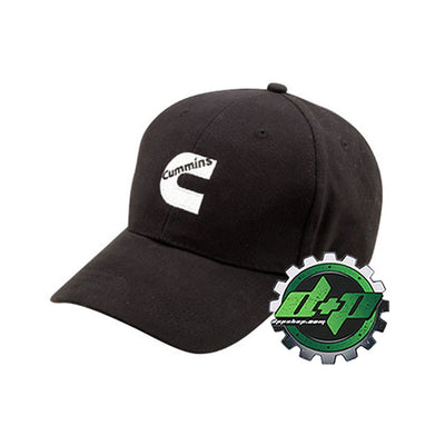 Dodge Cummins Black Embroidered Center Set Logo ball cap hat diesel truck gear