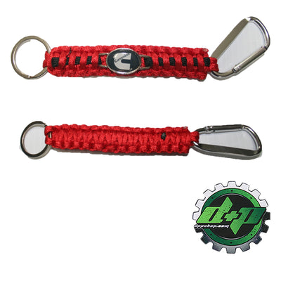Dodge cummins Red keychain truck Paracord Carabiner Key Holder safety chain