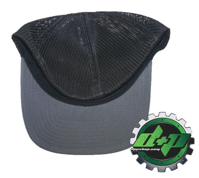 Dodge Cummins trucker hat richardson Charcoal Gray Black mesh flex fit lg/xl
