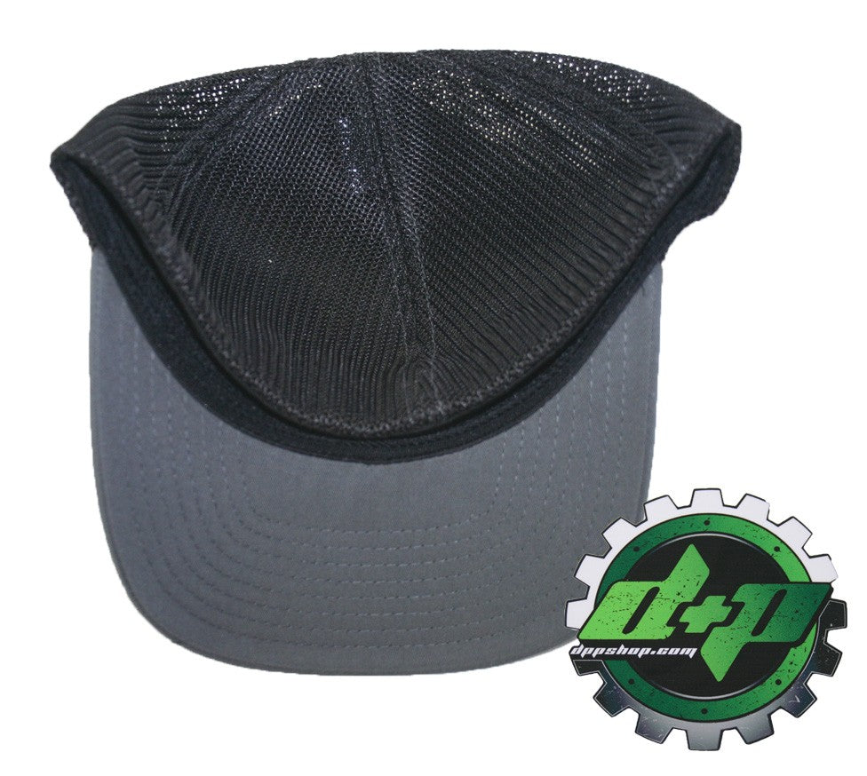 Dodge Cummins trucker hat richardson Charcoal Gray Black mesh flex fit sm/md