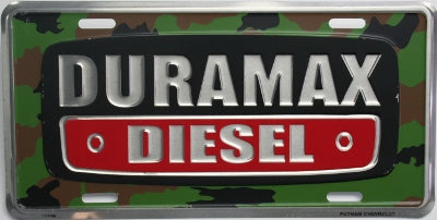 Duramax License Plate camo tag chevy chevrolet
