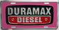 Duramax License Plate pink tag chevy chevrolet diesel gear
