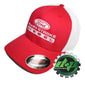 FLEXFIT FITTED ford powerstroke trucker ball cap hat diesel truck gear flex fit red