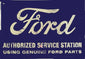 Ford Authorized Service Station Metal Sign