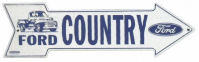 Ford Country Metal Arrow Sign