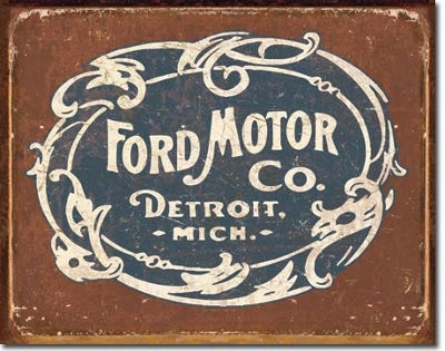 Ford Historic Logo Metal Sign