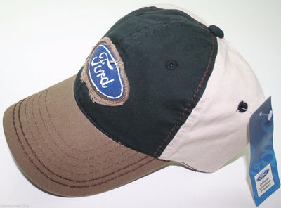 Ford khaki tan ball cap hat truck