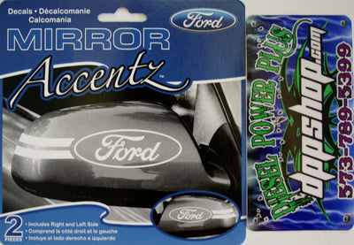 Ford mirror accent sticker decal set of 2