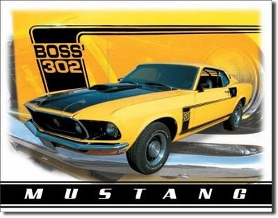 Ford Mustang Boss 302 Metal Sign