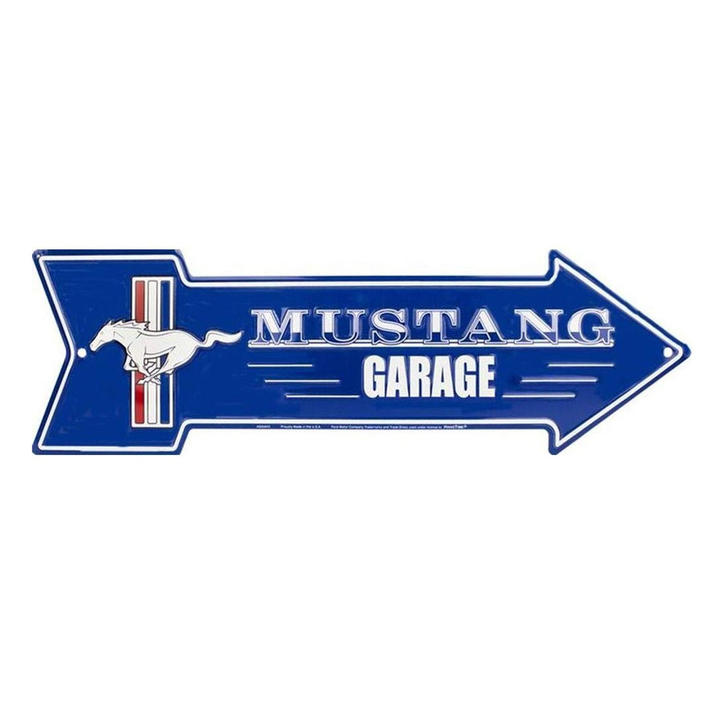 Ford Mustang Garage Arrow Sign tin metal sign new