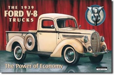 Ford Pick Up 1939 Metal Sign