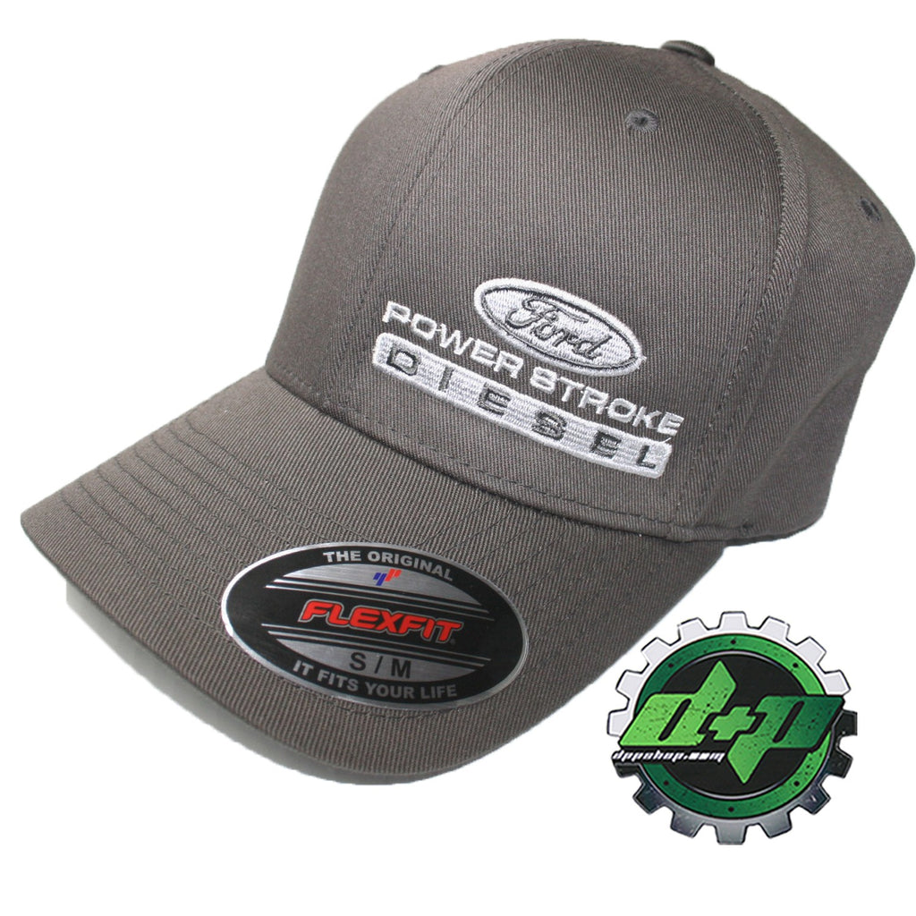 Ford Powerstroke hat ball cap fitted flex fit flexfit stretch –  dieselpowerplusstore