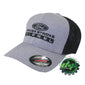 Ford Powerstroke hat diesel fitted flexfit gray with black mesh back osfa