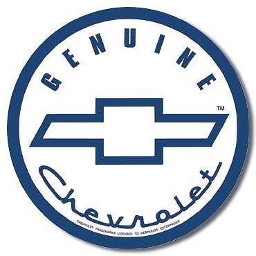 Geniune Chevrolet Metal Sign
