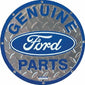 Genuine Ford Parts Round Metal Sign