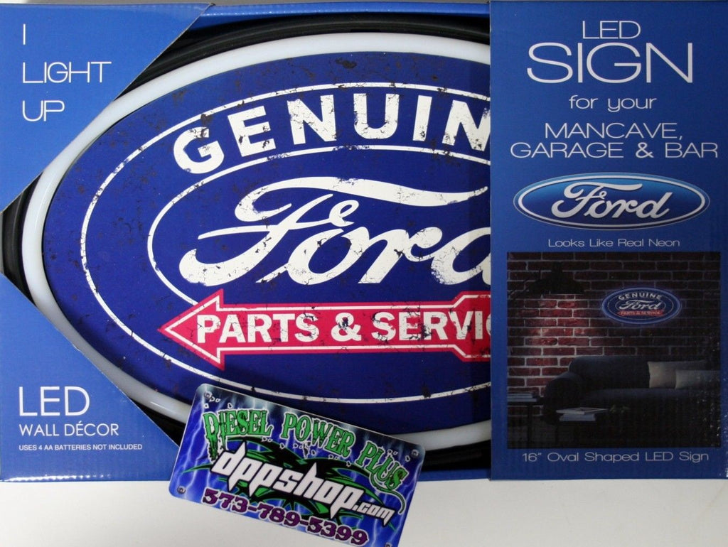 Genuine Ford parts service mancave led lighted neon sign shop garage home decor