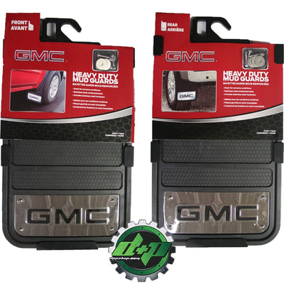 GMC heavy duty 12x23 mud guards flaps mudflaps stainless steel gm SET of 4 new