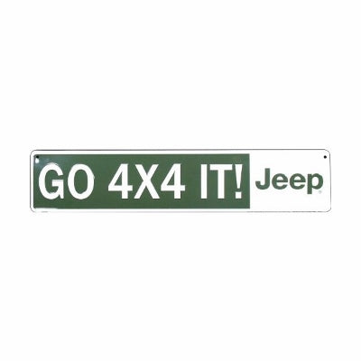 GO 4X4 IT! Jeep Street Sign