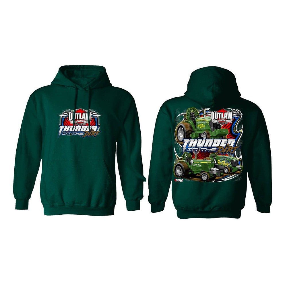 Green Outlaw - "Thunder in the Dirt" Hooded Sweatshirt