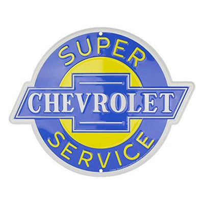 HangTime Chevrolet Truck Service Blue Aluminum Nostalgia Sign New