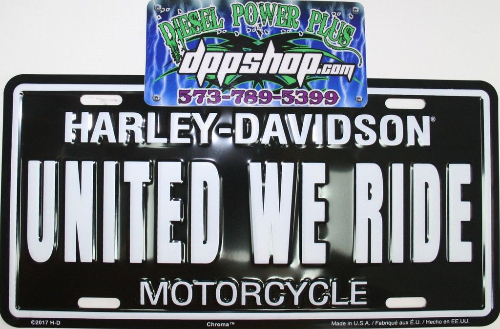 Harley davidson harley united we ride license plate