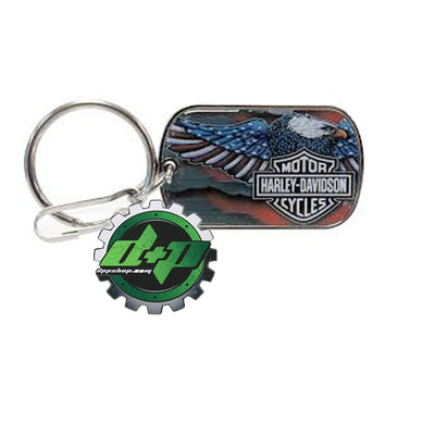 Harley Davidson HD key chain American Flag Eagle key ring Motorcycle bike new