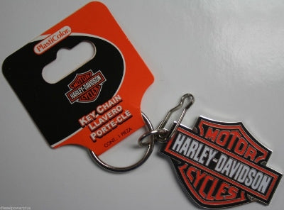 Plasticolor Harley Org B&S Enamel Key Chain, Key Chains (004232R01)