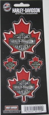 Harley-Davidson Maple Leaf small Decal Set canadian HD