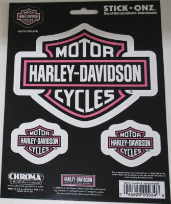 Harley-Davidson HD Pink Bar & Shiels Decal sticker