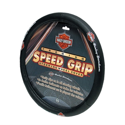 Plasticolor 006393 Black Steering Wheel Cover (Harley Speed Grip)