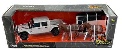 ERTL 1/32 Jeep Gladiator Rubicon with Horse Trailer and Horses 47366
