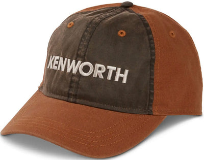 Kenworth Trucks Motors Wax Cotton Brown/Wheat Trucker Snapback Cap/Hat