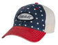 Peterbilt Motors Trucks Ladies Stars & Strips Pigmented Dyed Mesh Cap/Hat