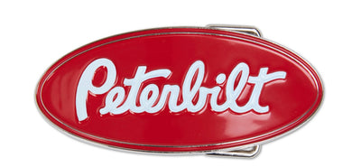 Peterbilt Red/White Oval Logo Belt Buckle New Top Quality Nickle Belt Buckle