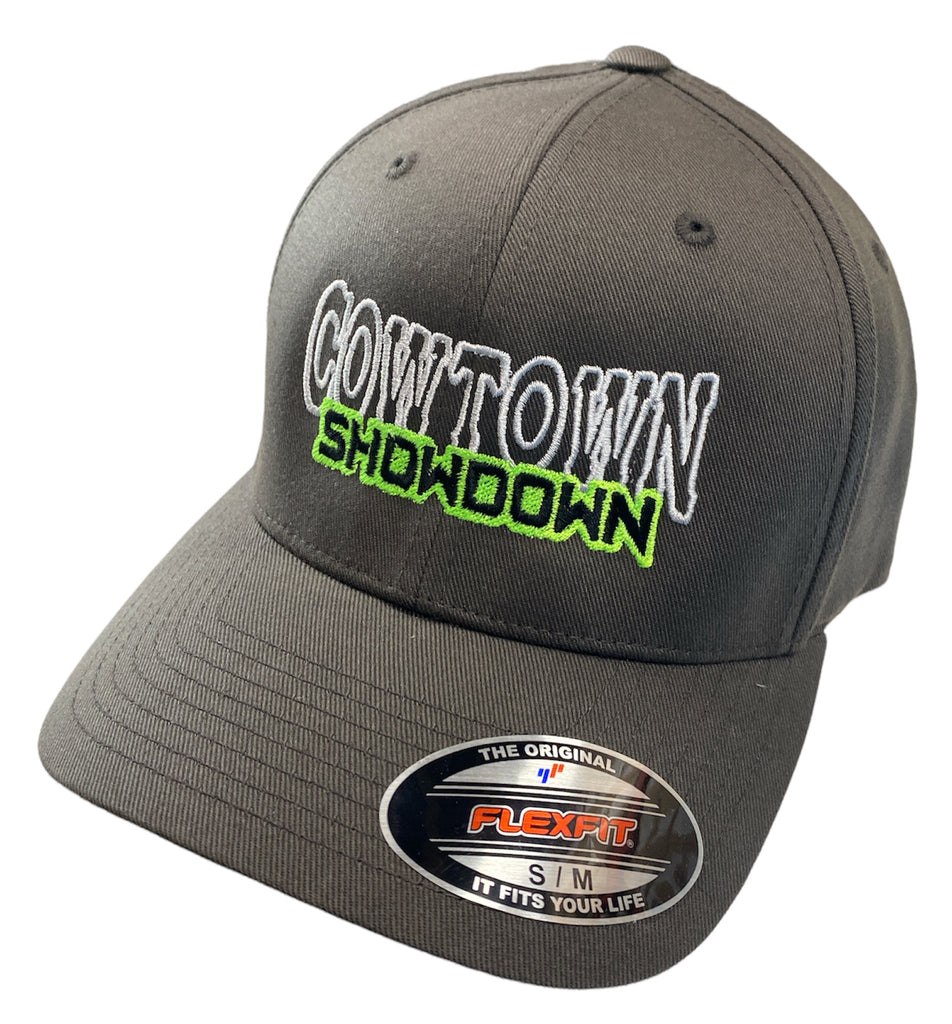 Cowtown Showdown 2022 Embroidered Flexfit Hat Dark Grey XXL
