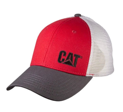 Caterpillar CAT Equipment Big Red & Charcoal Gray Snapback Mesh Cap/Hat