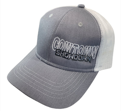 Cowtown Showdown 2022 Embroidered YOUTH Grey/White Hat