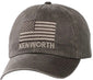 Kenworth Trucks Motors Tonal Flag Dark-Textured Oil Cloth Trucker Hat/Cap