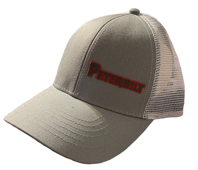 Peterbilt Trucks Motors Rubber Patch Trucker Mesh Cap Hat