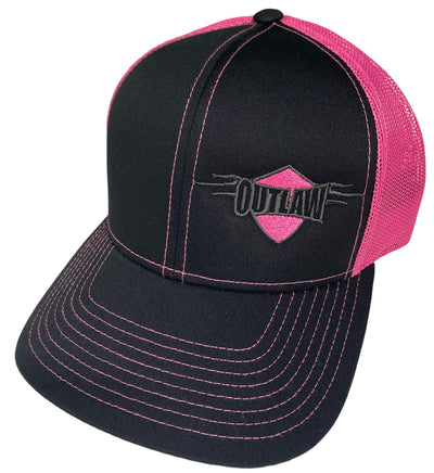 Outlaw Truck and Tractor Pulling Association Navy Pink Mesh Hat